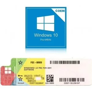 Licença Microsoft Windows 10 PRO OEM Selo