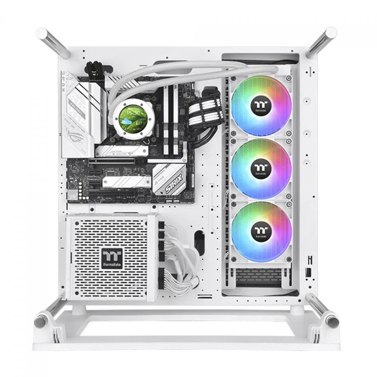 Water Cooler Thermaltake TH360 V2 Ultra ARGB Snow, 360mm, AIO LCD Display, Branco, Intel-AMD, CL-W405-PL12SW-A - Imagem 4