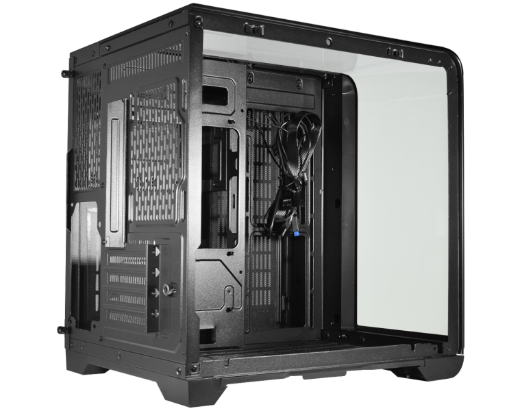 Gabinete Gamer Aquario Cyberpunk Preto