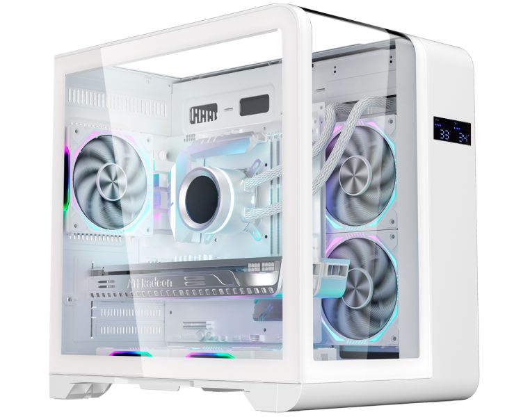 Gabinete Gamer CYBERPUNK WHITE