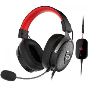 Headset Redragon Icon 7.1 Surround H520 Preto/Vermelho