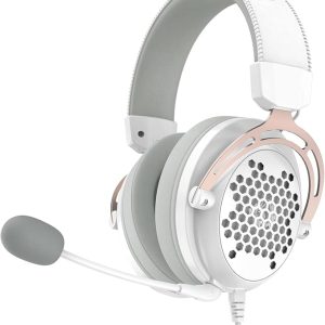 Headset Gamer Redragon Diomedes, USB+3.5mm, 7.1 Surround, Branco, H388-W